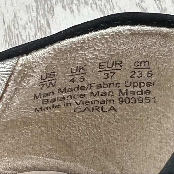 LifeStride Women's Carla Cut Out Peep Toe Bootie 7W Black - Picture 5 of 8